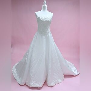 Corset Style White Wedding Gown
